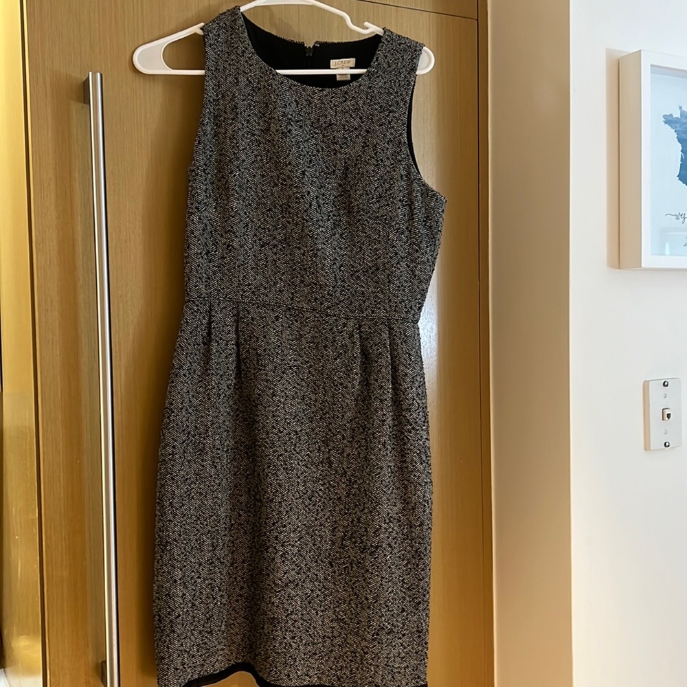 J.Crew tweed suit dress